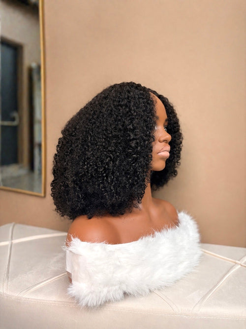 AFRO CURLY V-PART WIG 20”